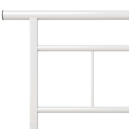 Bed Frame | White | Powder-coated metal, plywood | Single bed | Durable