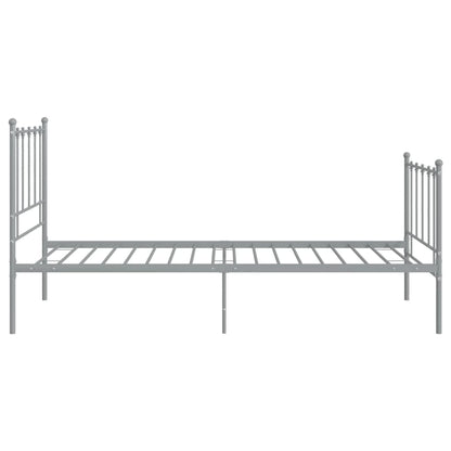 Bed Frame | Grey | Powder-coated metal | Single | Durable