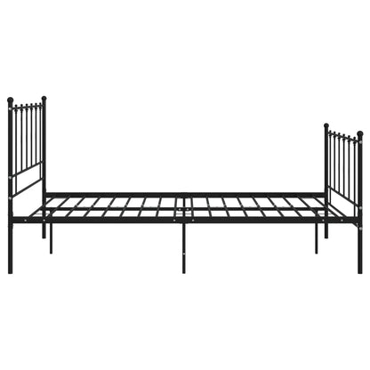 Bed Frame | Black | Powder-coated metal | Double | Durable | Bed Frame