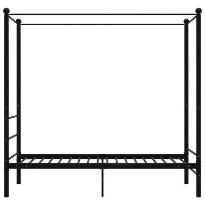 Bed Frame | Black | Powder-coated metal | Single | Durable | Bed Frame