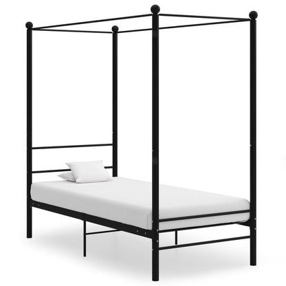 Bed Frame | Black | Powder-coated Metal | Single | Tough | Bed Frame