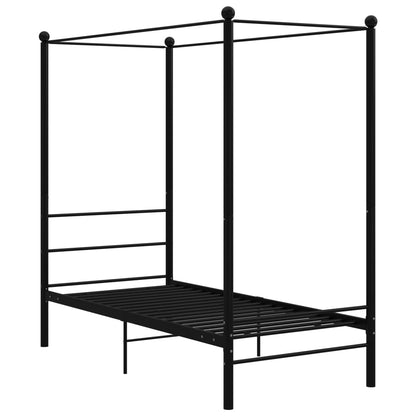 Bed Frame | Black | Powder-coated Metal | Single | Tough | Bed Frame