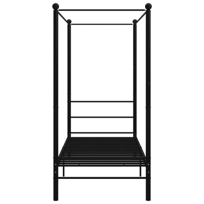 Bed Frame | Black | Powder-coated Metal | Single | Tough | Bed Frame