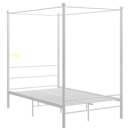 Bed Frame | White | Powder-coated metal | 120x200 cm | Bed Frame