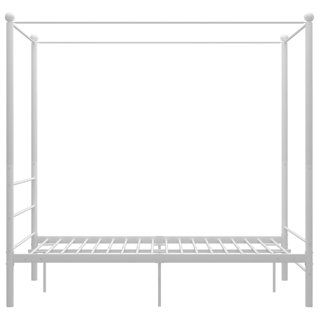 Bed Frame | White | Powder-coated metal | 120x200 cm | Bed Frame