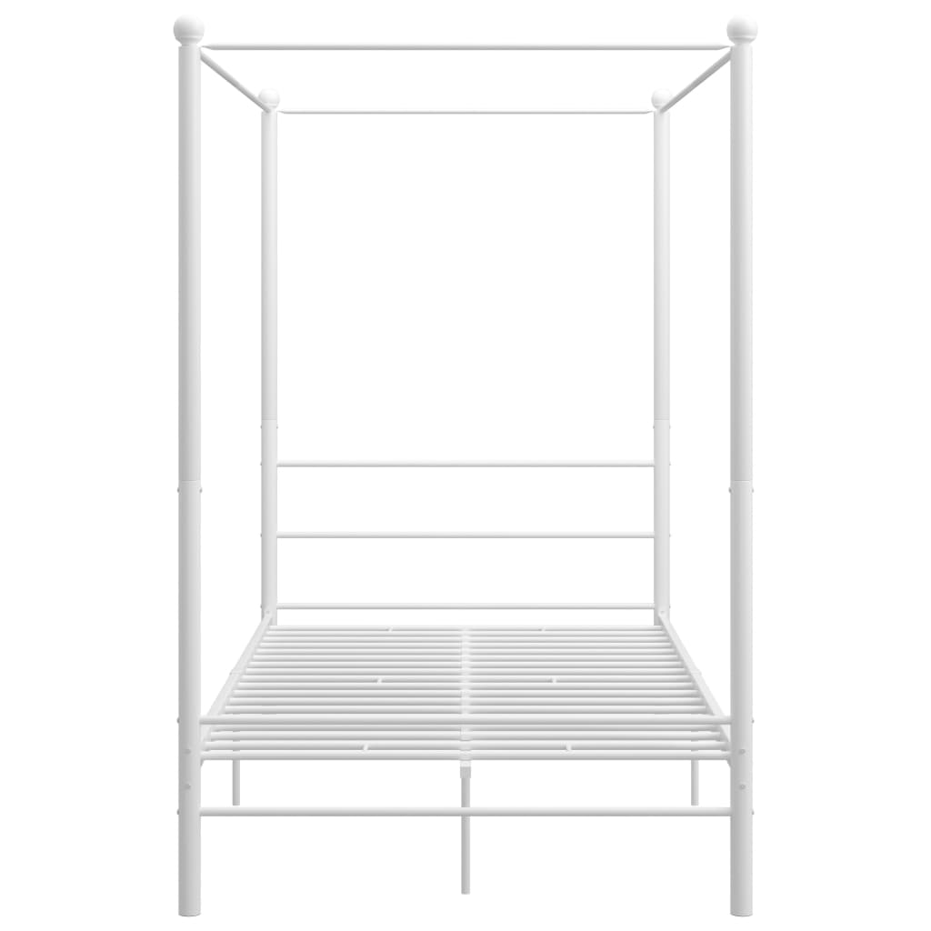 Bed Frame | White | Powder-coated metal | 120x200 cm | Bed Frame