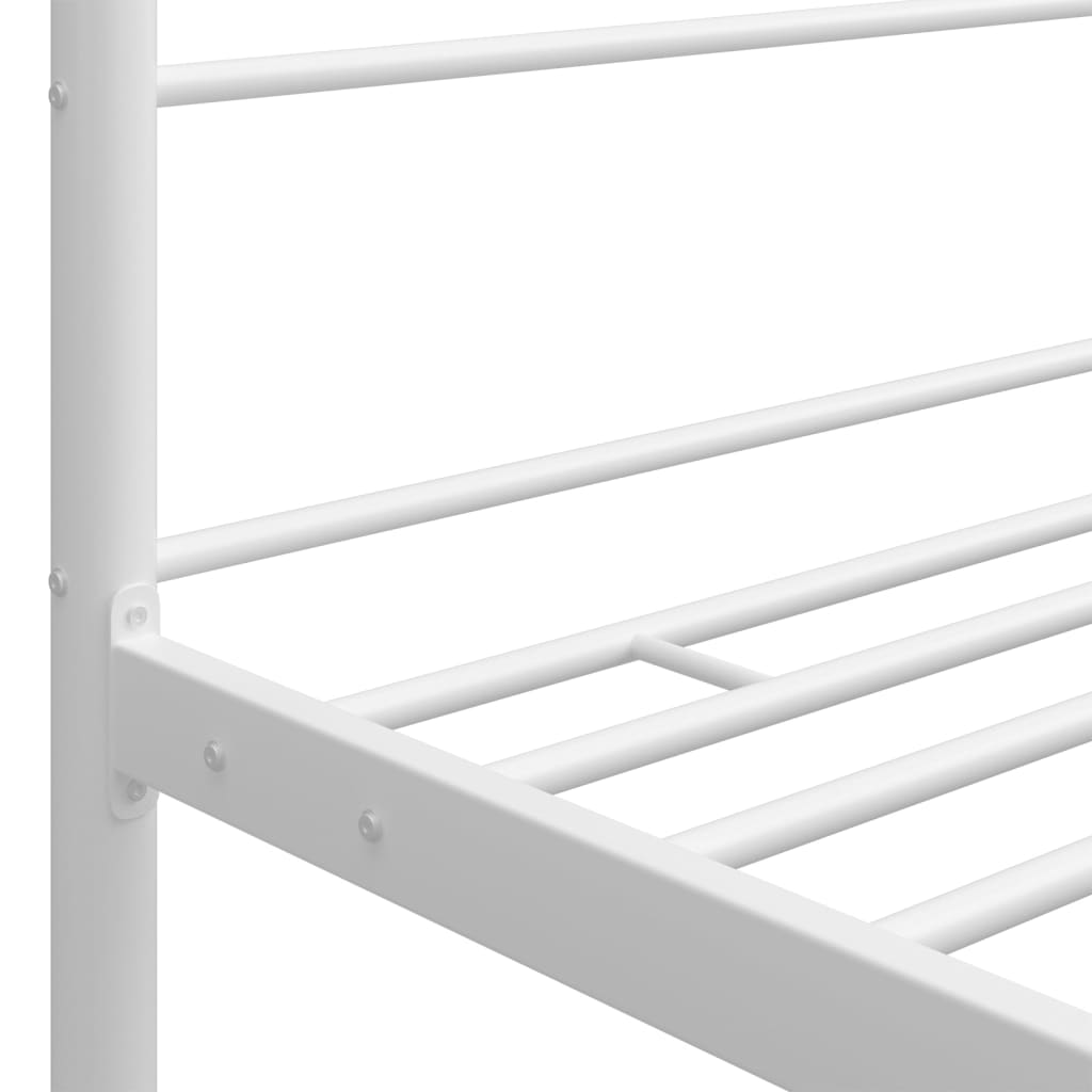 Bed Frame | White | Powder-coated metal | 120x200 cm | Bed Frame