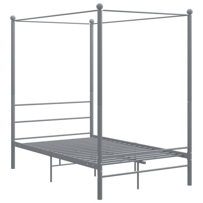 Bed Frame | Grey | Powder-coated metal | Double | Durable | Bed Frame