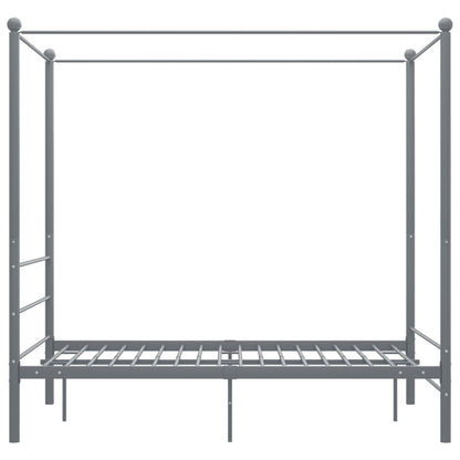 Bed Frame | Grey | Powder-coated metal | Double | Durable | Bed Frame