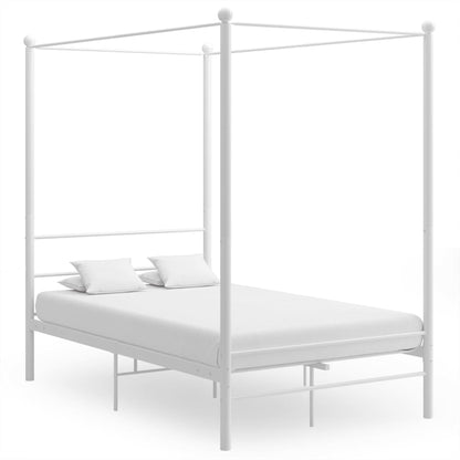 Bed Frame | White | Powder-coated metal | 140 x 200 cm | Bed Frame