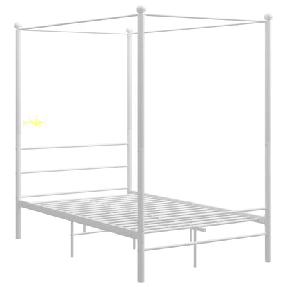 Bed Frame | White | Powder-coated metal | 140 x 200 cm | Bed Frame