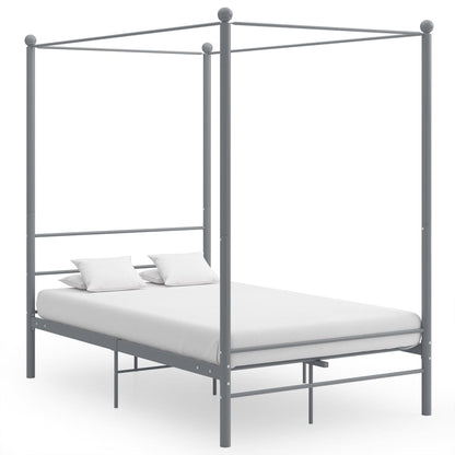 Bed Frame | Grey | Powder-coated metal | 140x200 cm | Bed Frame