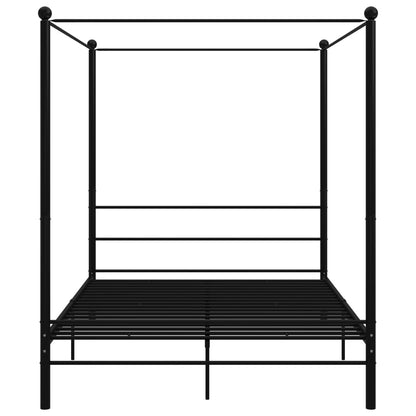 Bed Frame | Black | Powder-coated metal | Double | Durable | Bed Frame