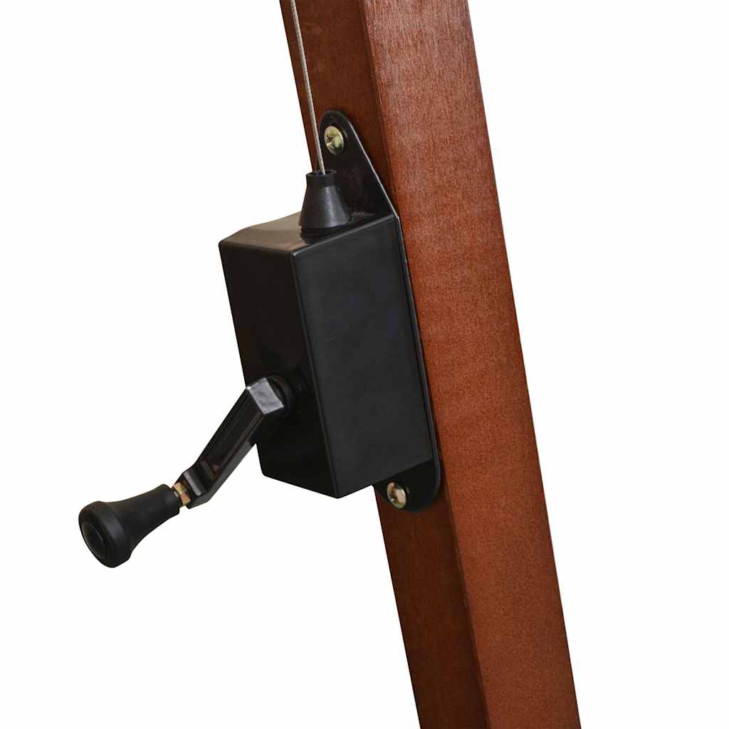 Hanging Garden Parasol with Pole Terracotta 3,5x2,9 m Solid Fir Wood
