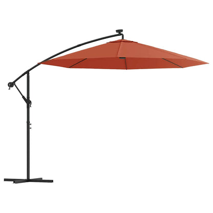 Cantilever Garden Parasol | Terracotta | Polyester, Steel | Large