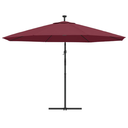 Cantilever Garden Parasol | Bordeaux Red | Polyester Fabric, Metal