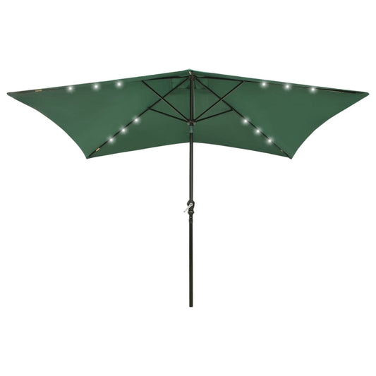 Garden Parasol | Green | Polyester | 2x3 m | Foldable | Garden Parasol