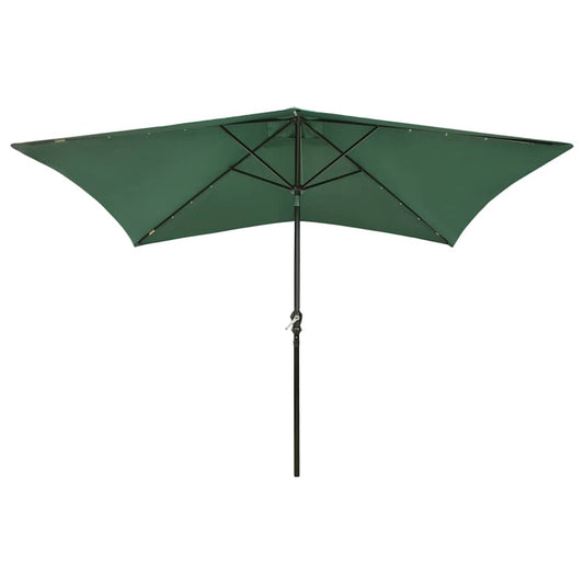 Garden Parasol | Green | Polyester | 2x3 m | Foldable | Garden Parasol