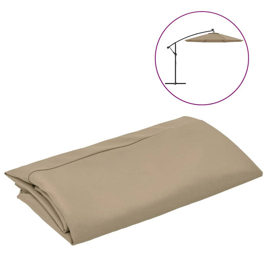 Replacement Fabric for Outdoor Parasol Taupe 350 cm