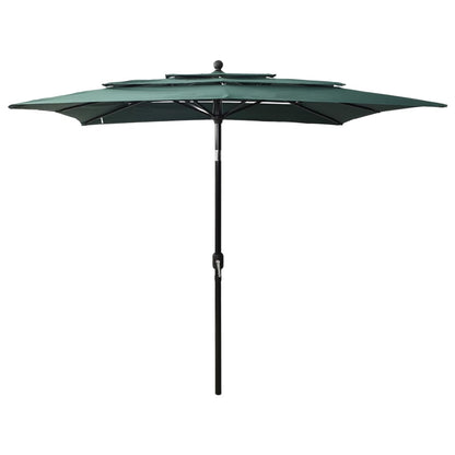 Parasol | Green | Polyester, Powder-Coated Aluminium | 2.5 x 2.5 m