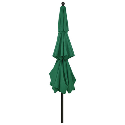 Parasol | Green | Polyester | Large | Foldable | Large Garden Parasol