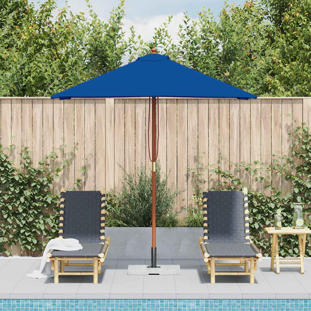 Garden Parasol | Blue | Fabric | 150x200 cm | Collapsible