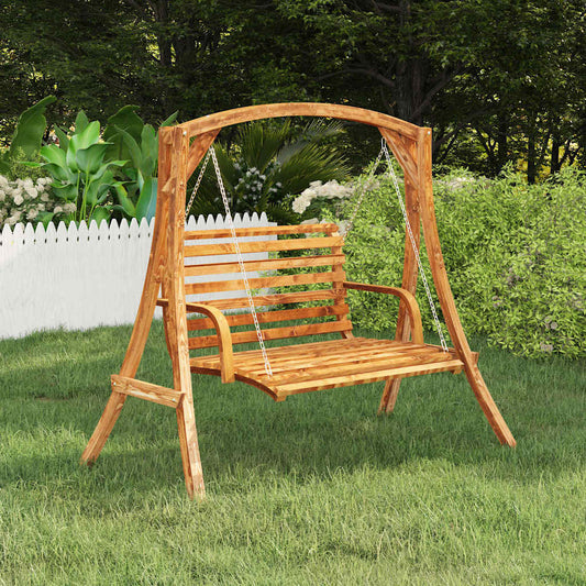 Swing Frame | Teak Finish | Solid Bent Wood | Large | Durable