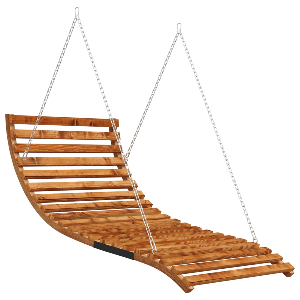 Swing Bed | Teak | Solid bent wood with teak finish