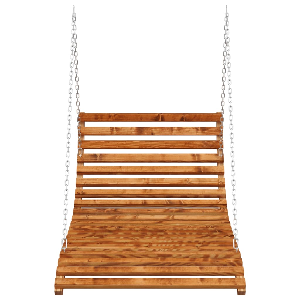 Swing Bed | Teak | Solid bent wood with teak finish