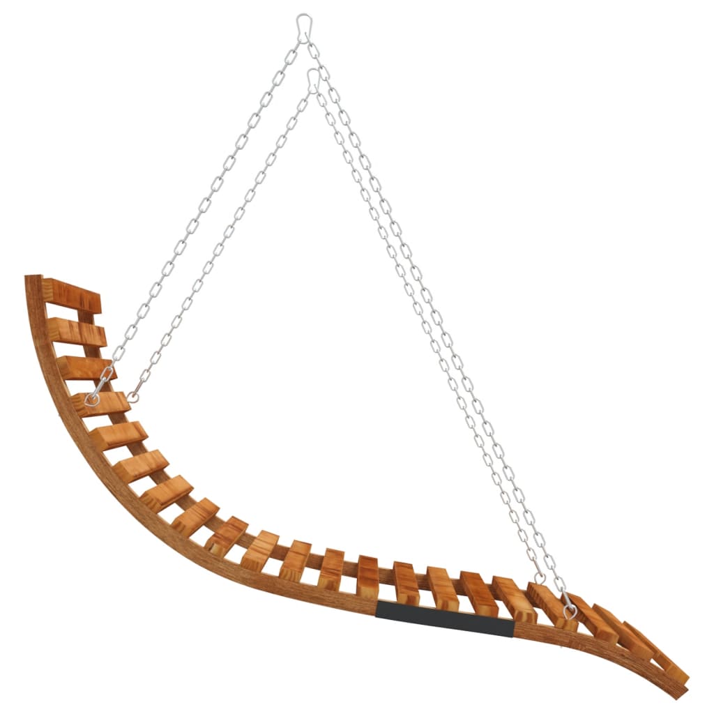 Swing Bed | Teak | Solid bent wood with teak finish