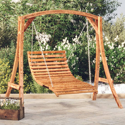 Swing Bed | Teak | Solid bent wood with teak finish