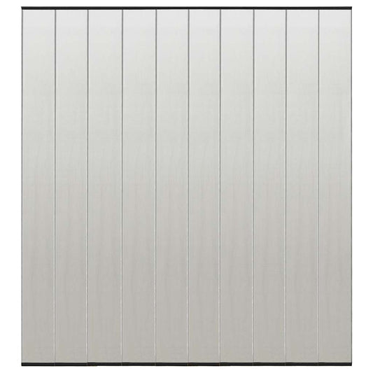 Insect Door Screen with 10-Piece Mesh Curtain Black 240x240 cm