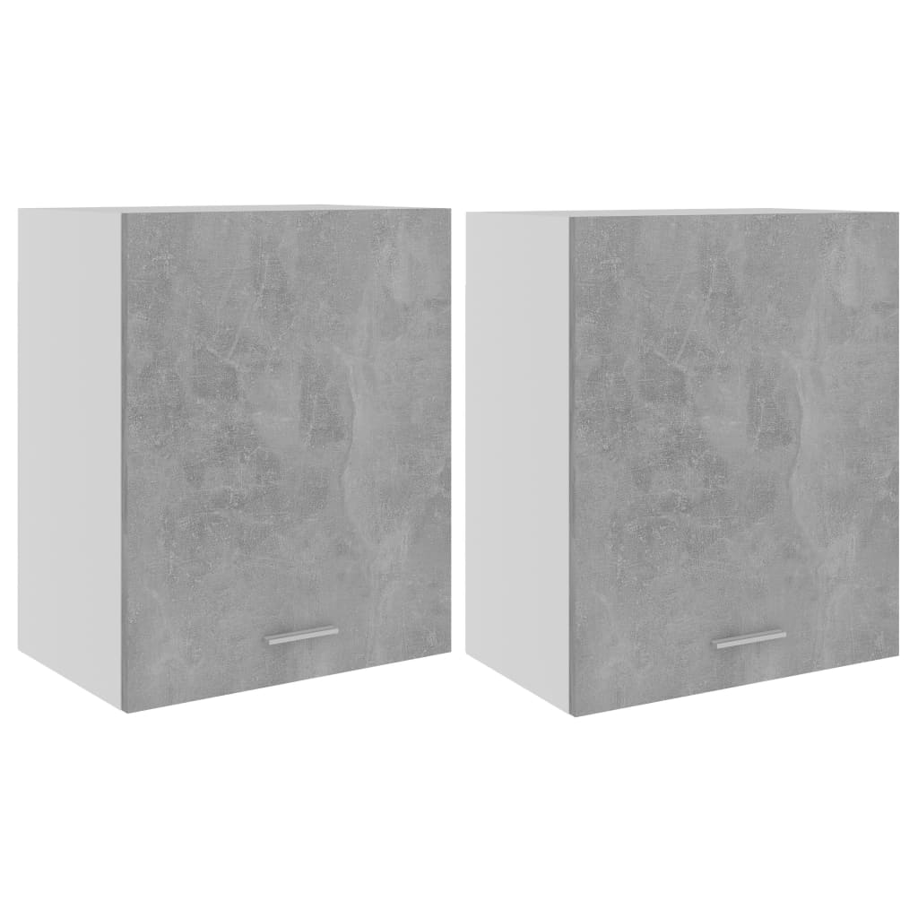 Hanging Cabinet Lyons 2 pcs Concrete Grey 50x31x60 cm Engineered Wood