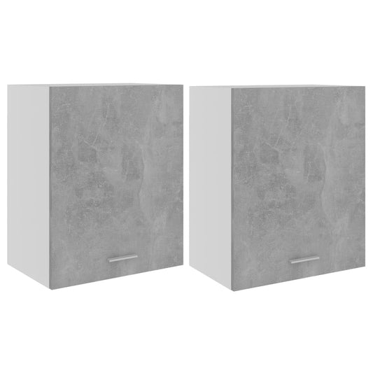 Hanging Cabinet Lyons 2 pcs Concrete Grey 50x31x60 cm Engineered Wood