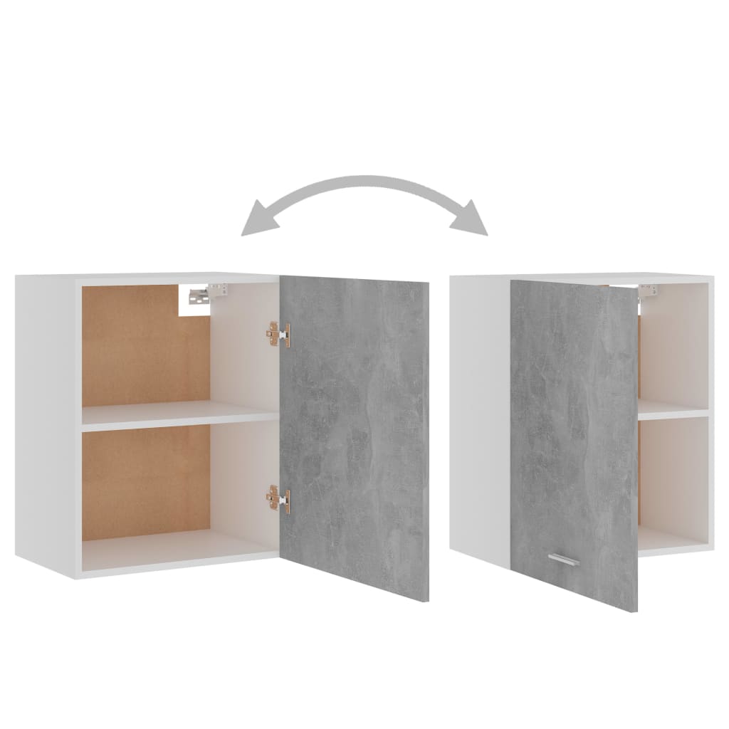 Hanging Cabinet Lyons 2 pcs Concrete Grey 50x31x60 cm Engineered Wood