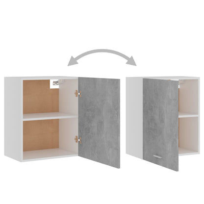 Hanging Cabinet Lyons 2 pcs Concrete Grey 50x31x60 cm Engineered Wood