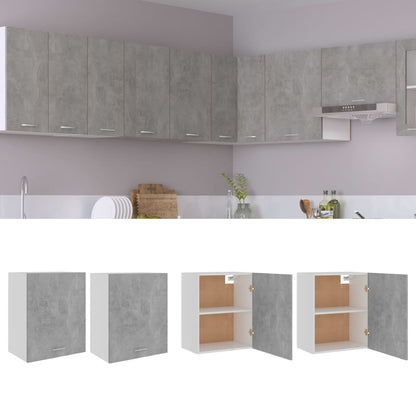 Hanging Cabinet Lyons 2 pcs Concrete Grey 50x31x60 cm Engineered Wood