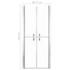 Shower Door Clear ESG 71x190 cm