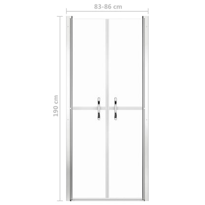 Shower Door Clear ESG 86x190 cm