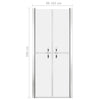 Shower Door Frosted ESG 101x190 cm