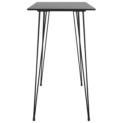 5 Piece Bar Set Black and Grey