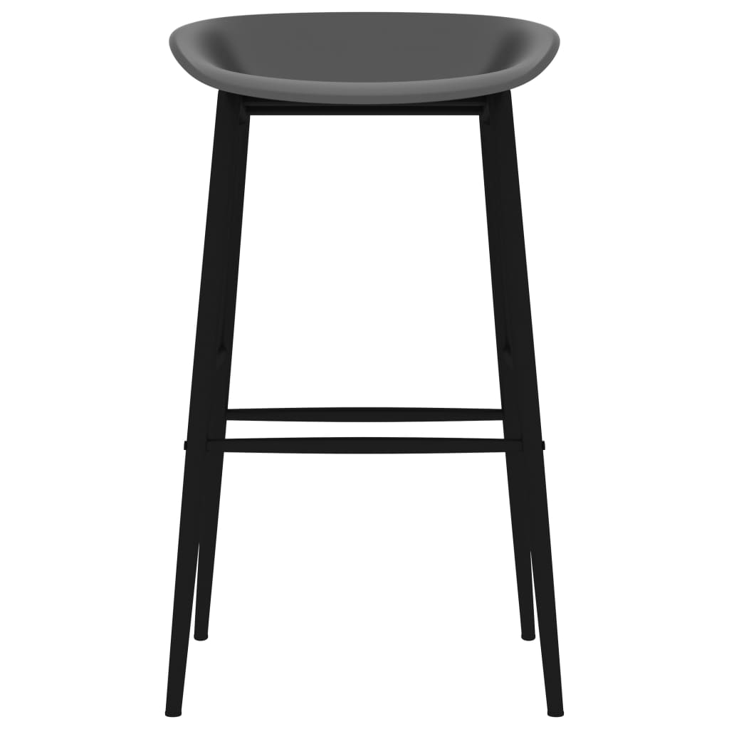 5 Piece Bar Set Black and Grey