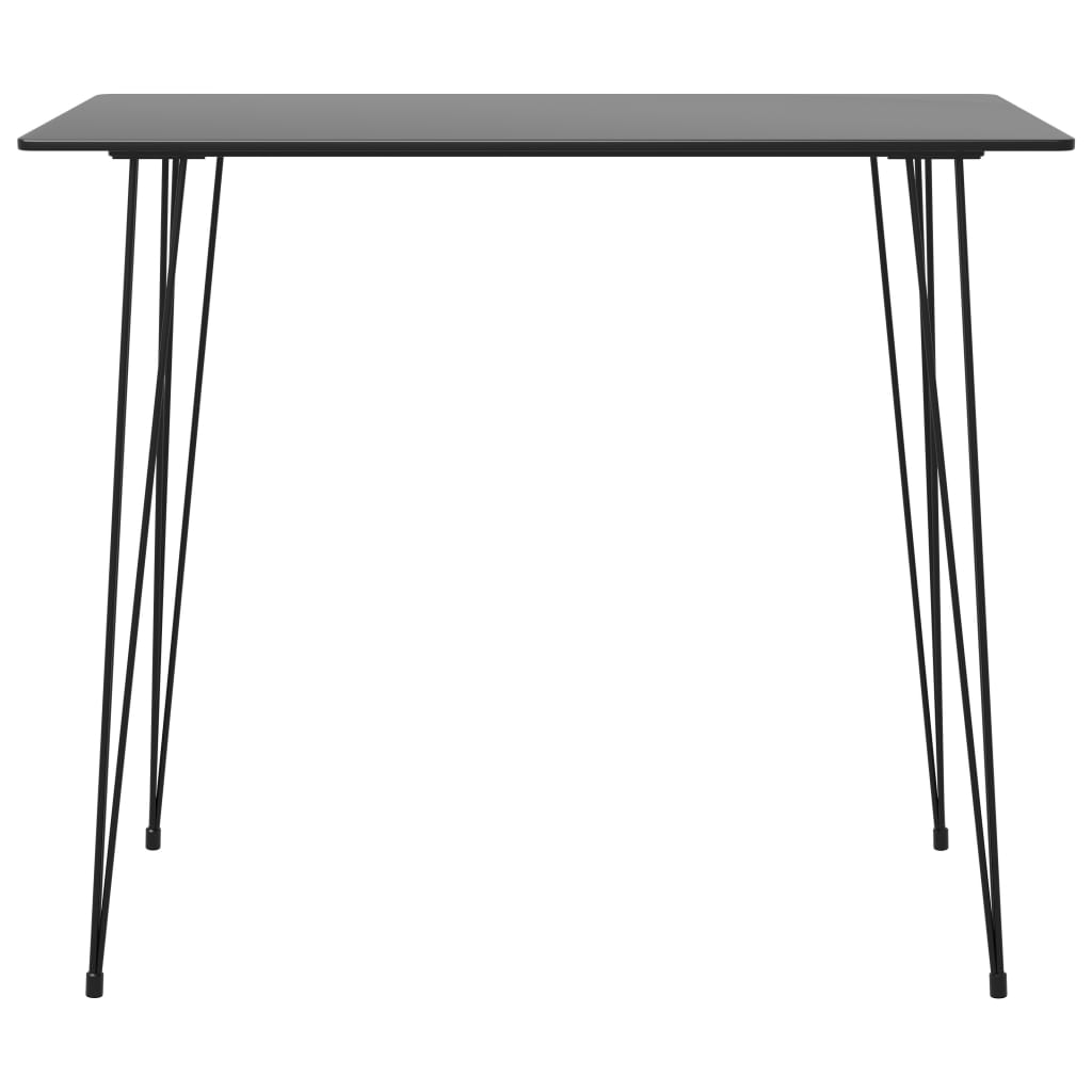 7 Piece Bar Set Black and Grey