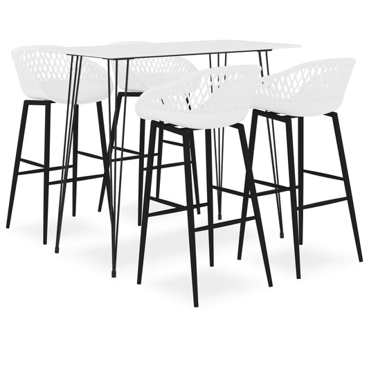 Bar Set | White | MDF | Large | Ergonomic | Bar Set | Rectangular