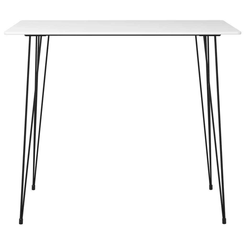 5 Piece Bar Set White and Grey