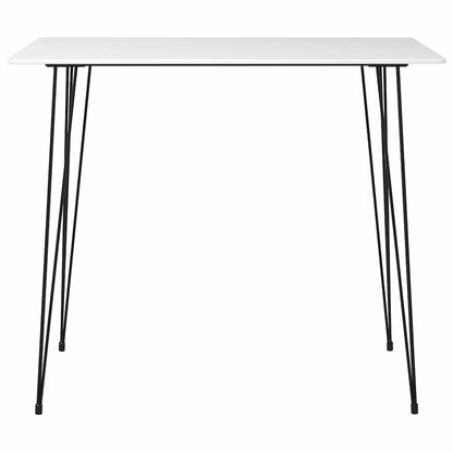 7 Piece Bar Set White and Black