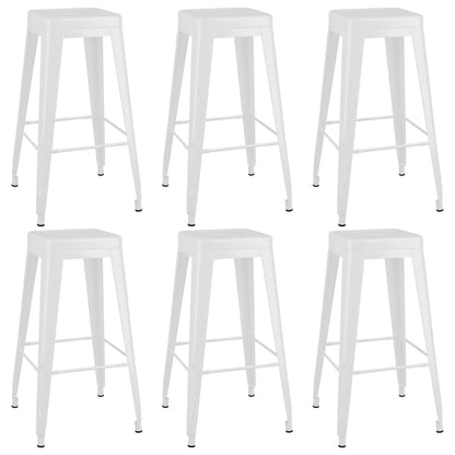7 Piece Bar Set White