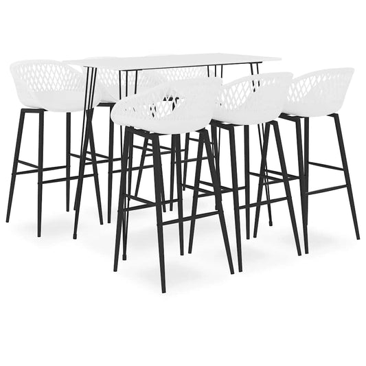 Bar Set | White | MDF, metal | Comfy | Bar Set | Rectangular | Modern