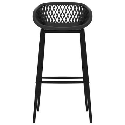 5 Piece Bar Set White and Black