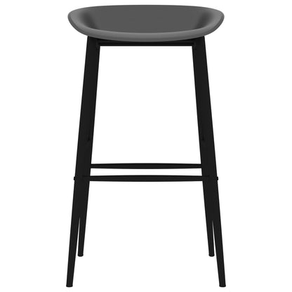 5 Piece Bar Set White and Grey